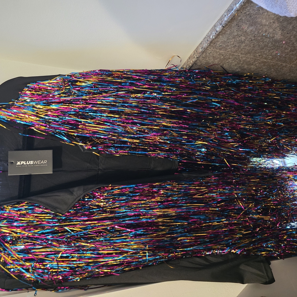 Xpluswear Multicolor Fringe Jacket